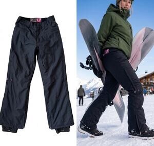 Nitro L1 Crimson and Clover Snowboard Pants Black Small 15k Waterproof